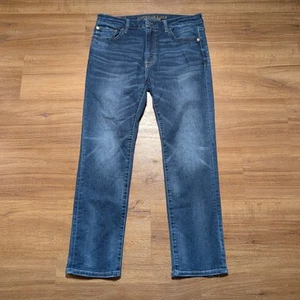 Jeans American Eagle Extreme Flex taglia 33x30 (34x28) slim dritto blu denim - Foto 1 di 13
