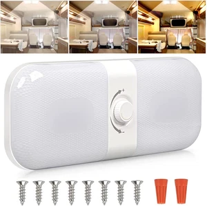 Plafoniera LED 12V per Camper E Auto, Luci Da Tetto Dimmerabili, 120 Leds, 3 Col - Foto 1 di 12