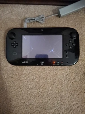 Nintendo Wii U Console Black 32GB Console and Gamepad Only (AS IS) - Image 1 of 4