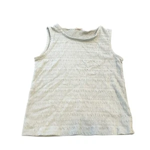 C&C California Women's Textured Scoop Neck Tank Top Sage Green Solid Size S - Picture 1 of 6