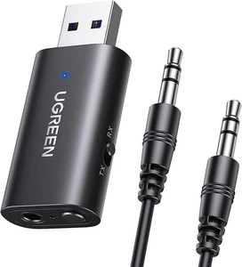 UGREEN Bluetooth 5.1 Transmisor Receptor 2 en 1 Bluetooth Adaptador Auxiliar Coche - Imagen 1 de 8