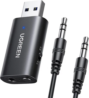 UGREEN Bluetooth 5.1 Transmitter Empfänger 2-in-1 Bluetooth Aux Adapter Auto - Bild 1 von 4