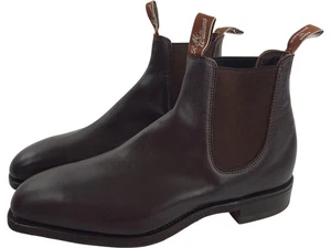 R M Williams Leather Dynamic Flex Craftsman Boots Chestnut Brown Size 11 G - Bild 1 von 14