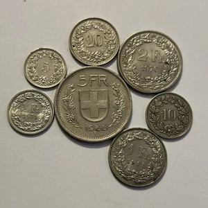 Switzerland rappen Helvetica 6 coin lot - Picture 1 of 5