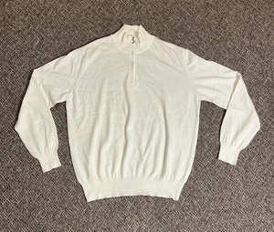 Maglione pullover Borrelli quarto zip nuovo senza etichette - EU 50 - Foto 1 di 7