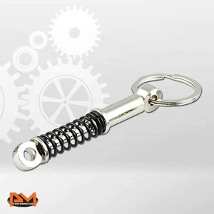 COILOVER SUSPENSION SPRING SHOCK STYLE CAR KEYCHAIN ALLOY KEYRING KEY FOB BLACK - Bild 1 von 3