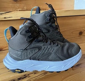Hoka One One Anacapa 2 Mid GTX Womens Size 7 D Gore-Tex Hiking Shoes Olive - Picture 1 of 8