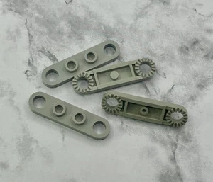 Piezas Lego (4) ~ Técnica Gris Claro, Placa 1 x 4 con Extremos Dentados ~ Nº 4263 - Imagen 1 de 1