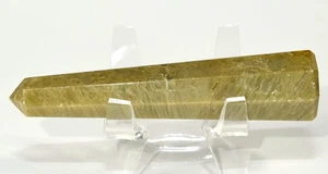 3.4" Greenis Stilbite Obelisk Polished Natural Gemstone Crystal Mineral - India - Picture 1 of 4