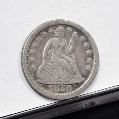 1850-O Liberty Seated Dime - VF (#59004-L) - Image 1 of 4