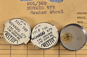 5 x New Movado 473 Center Wheel - Compatable Watch List Inside - Watchmaker - Picture 1 of 1