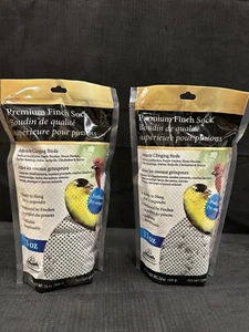 Calcetín de pinzón premium precargado 26 oz listo para mano alimentador de aves recargable colgante - Imagen 1 de 3