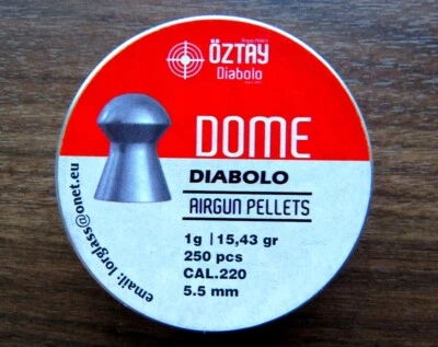 ÖZTAY Diabolo Dome Rundkopfdiabolo 5,5 mm / .22 für Luftgewehr! - Wettkampf Sport