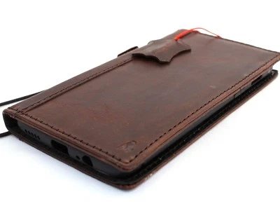 Genuine Vintage Leather for OnePlus 6 Case Book Wallet Cover Handmade Luxury ID - Image 1 of 4