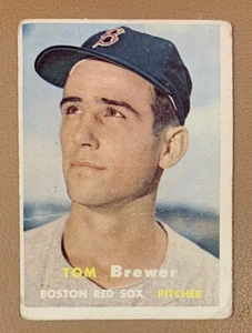 1957 Topps Tom Brewer #112  Boston Red Sox - Picture 1 of 2