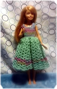 Handmade Crochet Doll Dress that Fit 9" Stacie/Skipper / NO DOLL OR SHOES - Picture 1 of 12