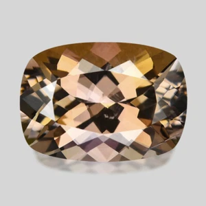 1.06cts CERTIFIED UNHEATED CUSHION CUT RARE YELLOW ORANGE TANZANITE ZOISITE - Picture 1 of 2