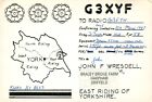 1 x QSL Card Radio UK G3XYF Harpham Driffield East Riding Yorkshire 1987 ≠ Q1041