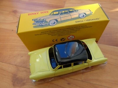 DINKY TOYS 24Z - SIMCA VERSAILLES YELLOW CAR - NEW - ATLAS EDITIONS BOXED - Image 1 of 2