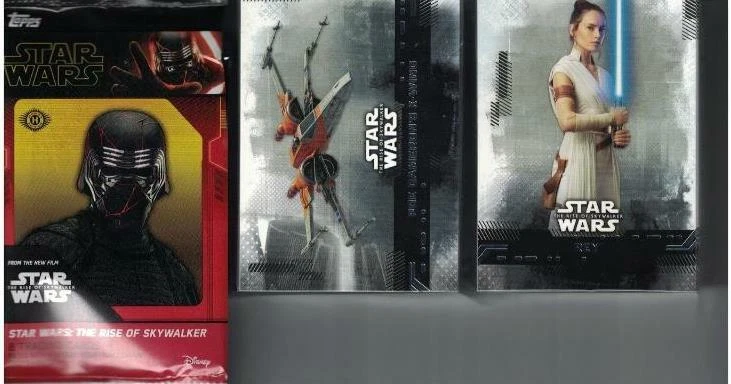 2019 STAR WARS THE RISE OF SKYWALKER  COMPLETE BASE SET OF 99 CARDS PLUS WRAPPER - Image 1 of 1