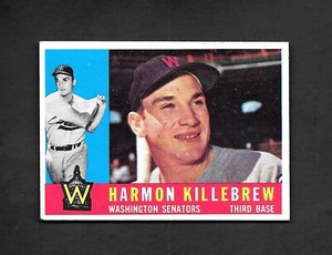 1960 TOPPS #210 HARMON KILLEBREW - EX/MT+ 3.99 MAX SHIPPING COST