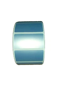 50 x 25 mm, matt silber Polyester Stanzetiketten, permanent klebend, 1400 Etiketten - Bild 1 von 4