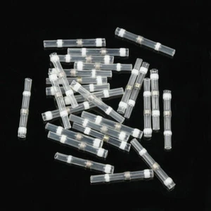 50Pcs 26-24AWG Waterproof Solder Seal Heat Shrink Wire Butt Connectors Terminals - Picture 1 of 5