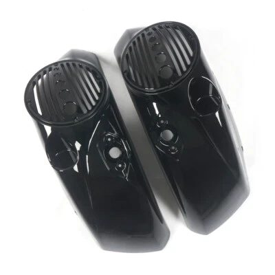 8'' Saddlebag Speaker Lids w/ Chrome Grill for Victory Cross Country 2011-2015 - Image 1 of 4