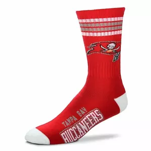 NFL TAMPA BAY BUCCANEERS FOR BARE FEET ORIGINALS CREW SOCKS SIZE LG 10-13 - Picture 1 of 1