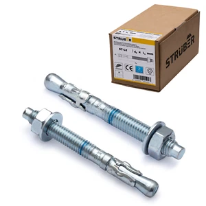 Anclaje de carga pesada STRÜBER anclaje de perno anclaje de cuña taco de carga pesada galvanizado M8 - M16 - Imagen 1 de 5