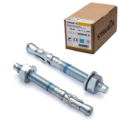 STRÜBER Schwerlastanker Bolzenanker Keilanker Schwerlastdübel verzinkt M8 - M16 - Bild 1 von 4