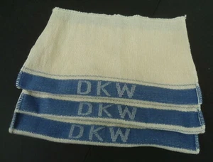 3 Putzlappen - " DKW " - mit Einwebung der Motorradmarke - für Bordwerkzeug - Picture 1 of 2