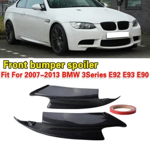 Carbon Fiber Front Bumper Splitter Spoiler Lip For 2007-2013 BMW E90 E92 E93 M3 - Picture 1 of 7