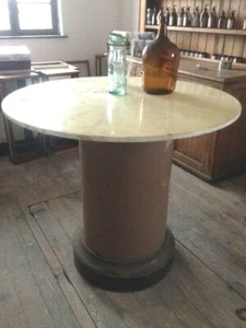 Holztisch Tafel Esstisch Stehtisch Table Tisch Bartisch Bistro Bistrotisch Säule - Bild 1 von 4