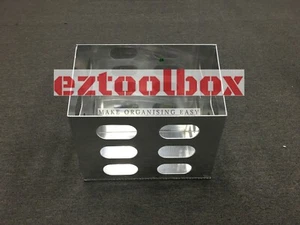 FLAT ALLOY JERRY CAN HOLDER FOR CANOPY TOOLBOX CARAVAN RV TRAILER - Picture 1 of 4