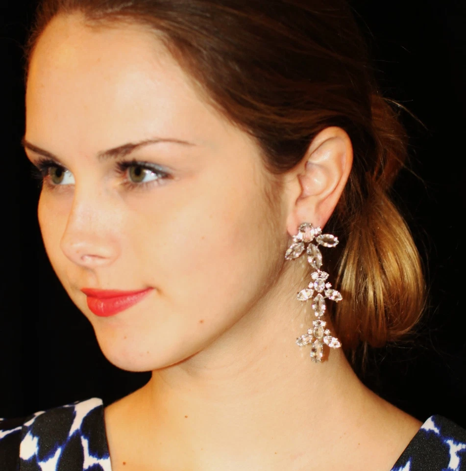 Kate Spade Ice Queen Chandelier Earrings 14k Gold Fill Crystal Drops