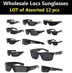 WHOLESALE BULK LOT of LOCS SUNGLASSES 12pc BEST SELLERS FREE SHIPPING IN THE USA - Picture 1 of 1