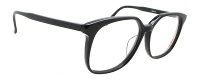 Nuevas Gafas Cuadradas Auténticas Alain Delon 2869 Nº1 Años 80 De Colección Plástico Negro Foto 1 de 4
