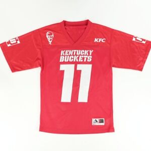 Augusta KFC Kentucky Buckets Solid V-Neck Jersey Red Men's S