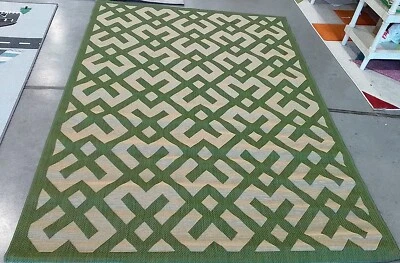 Бежевый / зеленый ковер 5 футов 3 дюйма x 7 футов 7 дюймов, сниженная цена 1172759980 CY6915-244-5 - Изображение 1 из 4