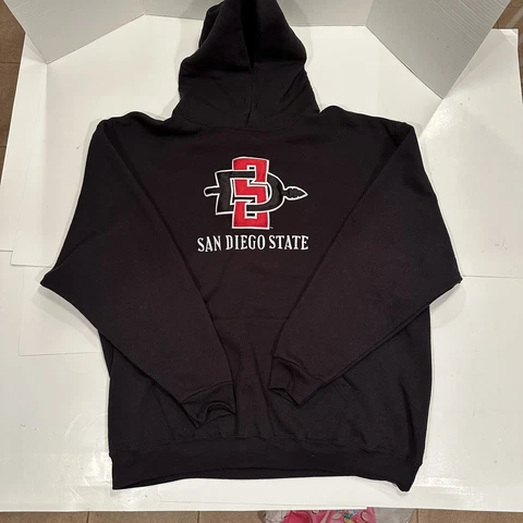 San Diego State Aztecs SDSU XXL Hoodie Sweatshirt Pullover Missing Drawstrings Cover