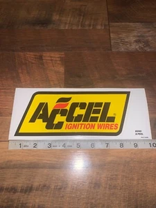 Accel Ingnition Wires Racing Sticker Decal 9x4 - Picture 1 of 1