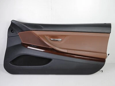 BMW 650I F13 COUPE FRONT RIGHT PASSENGER SIDE DOOR TRIM PANEL BROWN 2012-2016 🚗 - Image 1 of 4