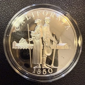 CALIFORNIA Franklin Mint 50 State Bicentennial Medal - Sterling Silver - K16439 - Picture 1 of 2