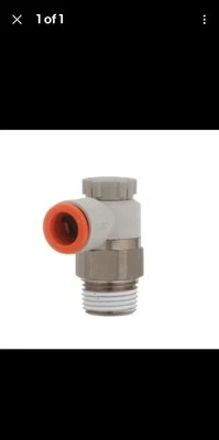 SMC AS3201F-N03-11SA 3/8"x3/8" push-to-connect speed controller - Image 1 of 4