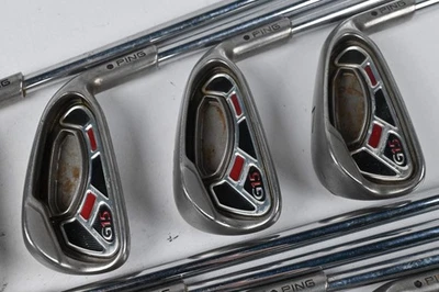 Ping G15 Irons / 4-PW+SW / Black Dot / Regular Flex Ping AWT Shafts - Image 1 of 4