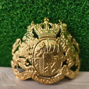 German Pickelhaube Brass Eagle Insignia Badge Prussian Helmet Brass Badge Style - Picture 1 of 4