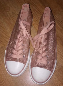 womens olivia miller canvas shoes size 9 sparkly, rose gold - Picture 1 of 5