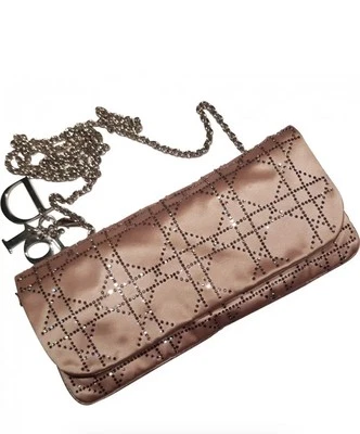 Bolso Christian Dior Malva cD Plata Monedero Cristales Raro Foto 1 de 4