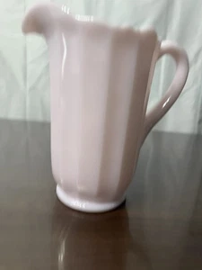 Vintage Mosser Rosa Milchglas Panel Krug - Bild 1 von 6